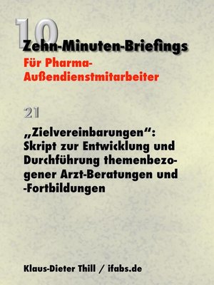 cover image of "Zielvereinbarungen"